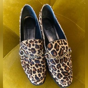 Dolce Vita leopard print loafers